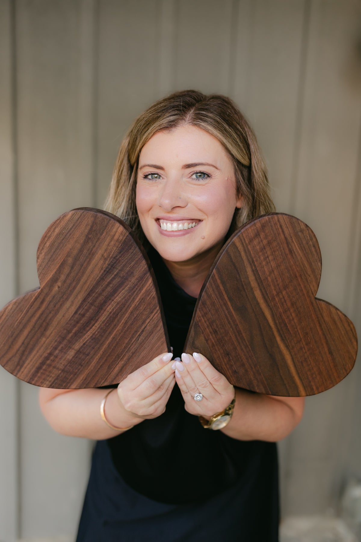 Heart board - 10" walnut