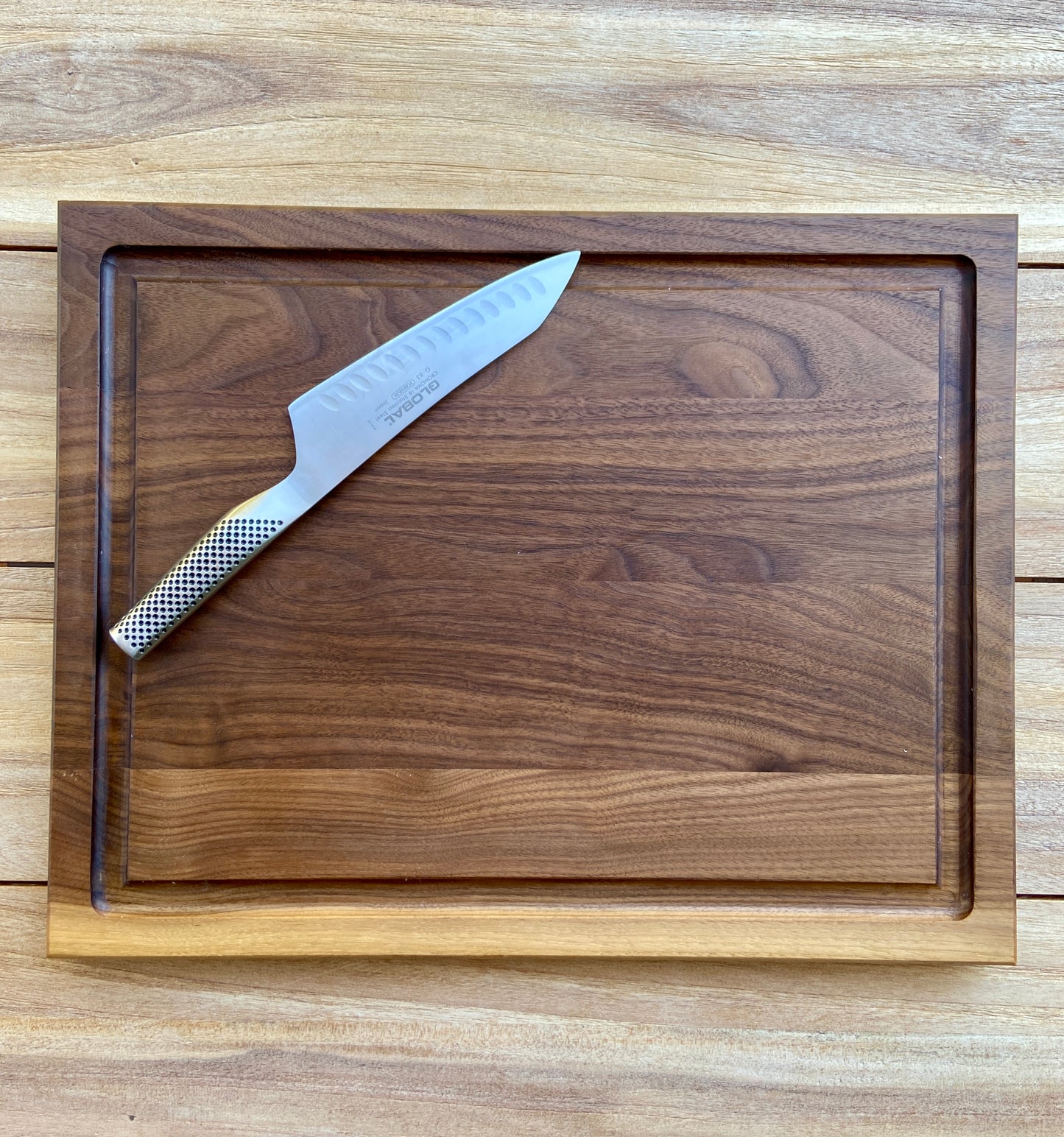 Cutting Board with a DEEP Juice Groove (Walnut & Double Sided)