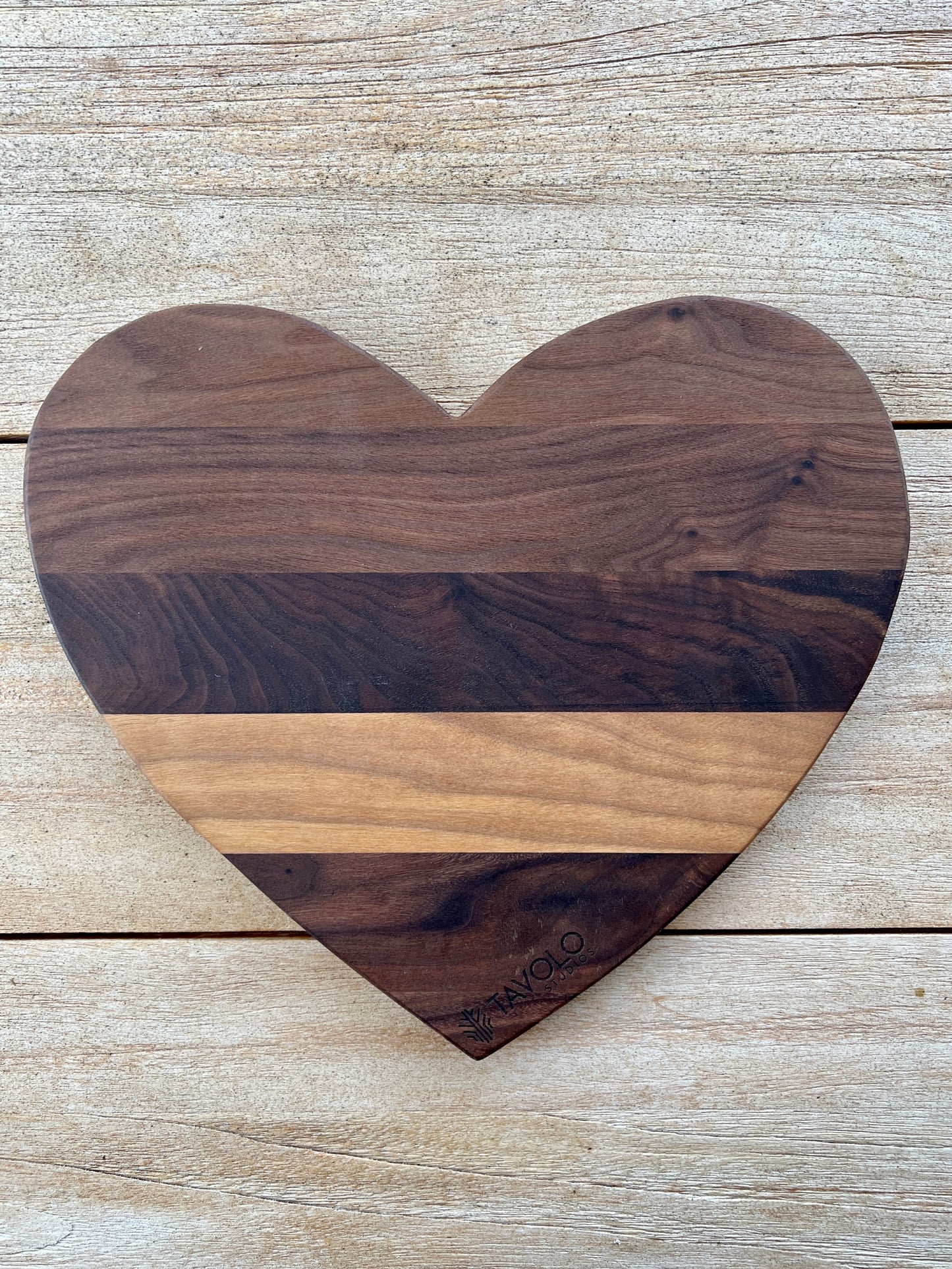 Heart board - 10" walnut