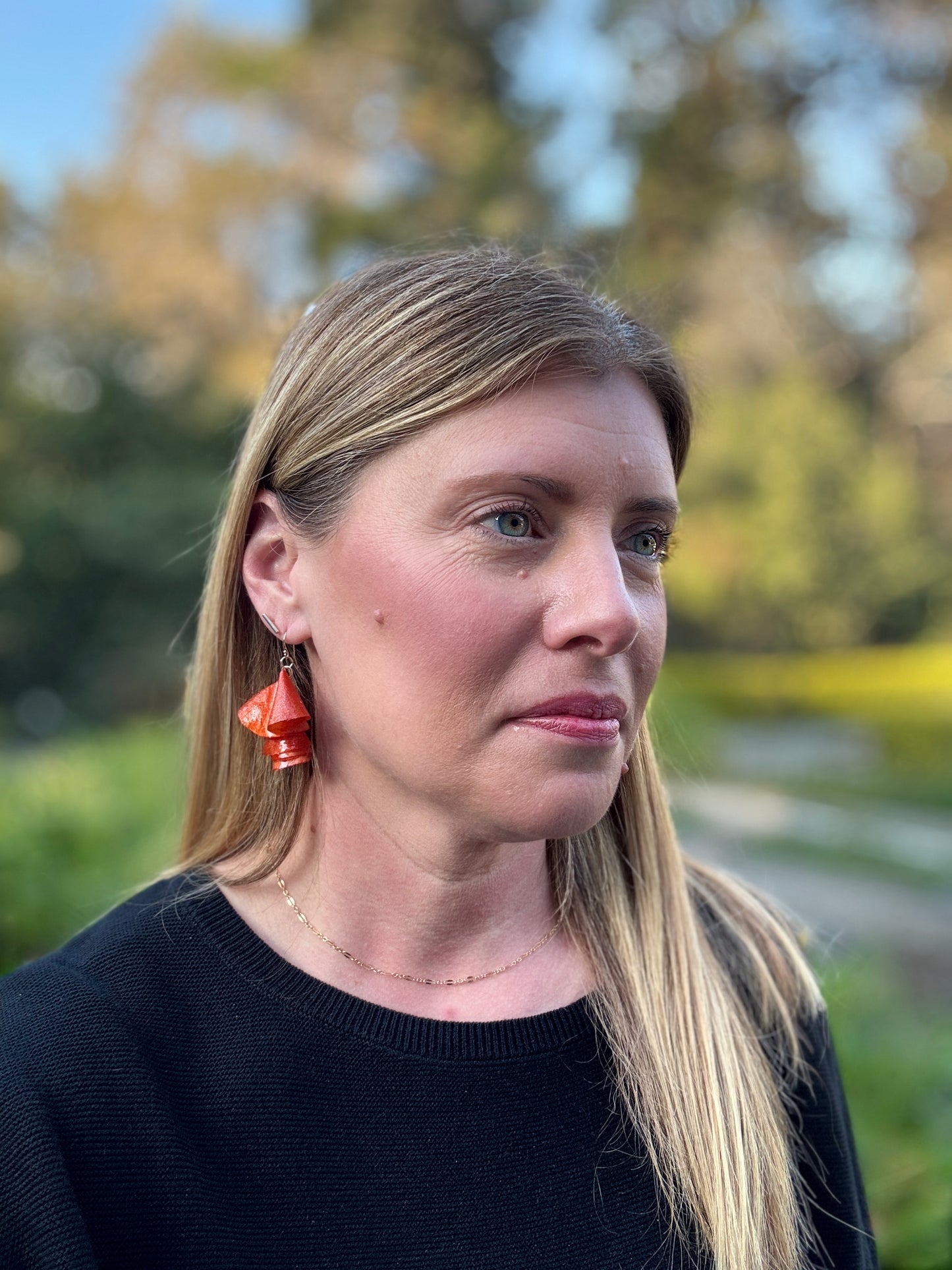Wooden Earrings from Scraps