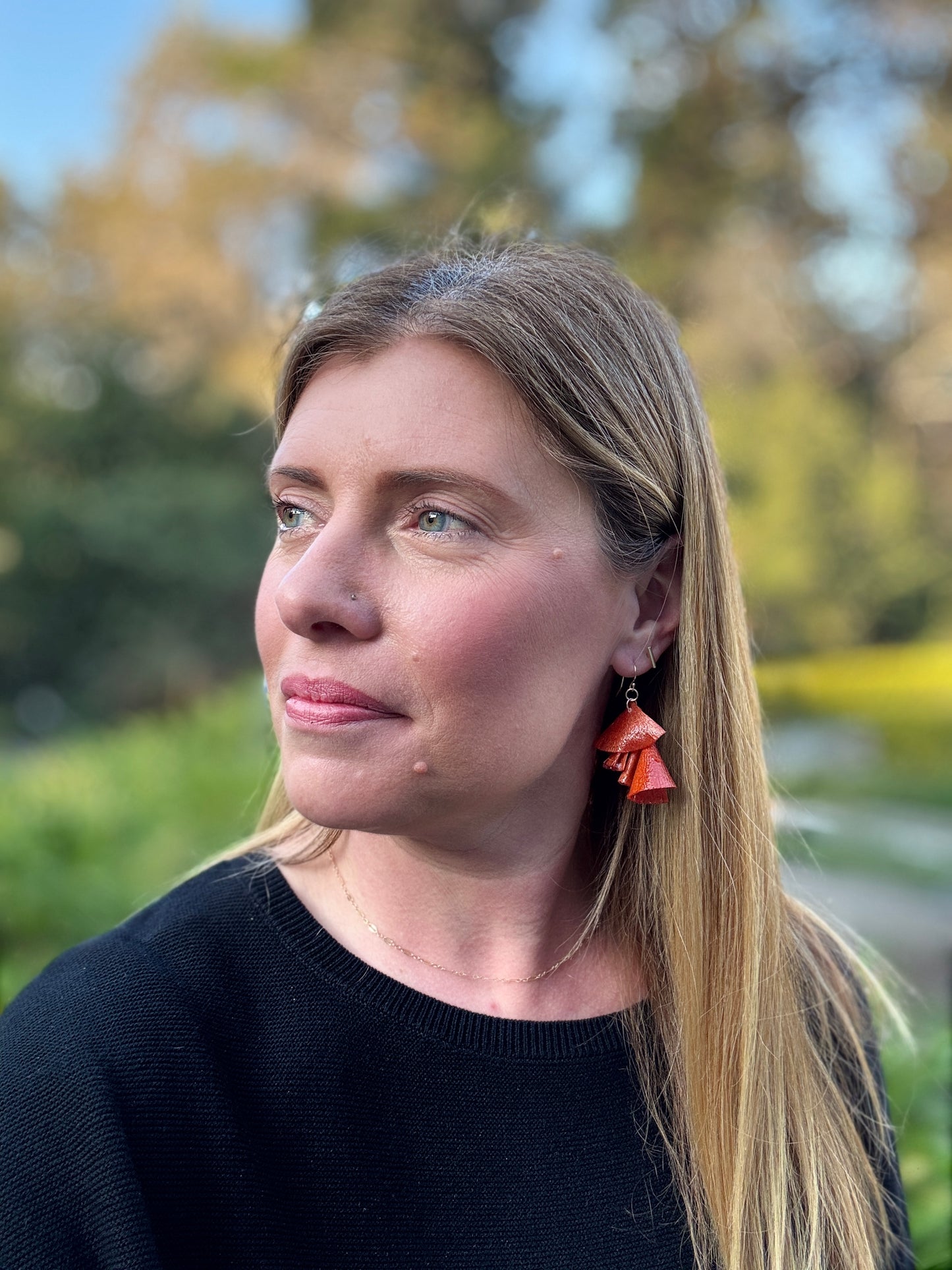 Wooden Earrings from Scraps